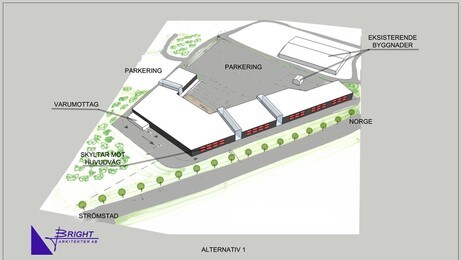 Svinesund Handelspark (Foto: Aedifico Properties AS )