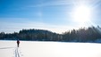 På vei over Ramstadsjøen.