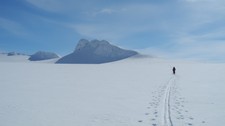 PÅ ski på Smørstabbreen (Foto: Kari Merete Horne)