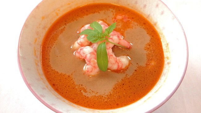 Skalldyrsuppe med sjøkreps og reker