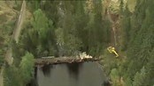 Nord-Fløytademningen - Helikopterbilder fra demningen i Nord-Fløyta