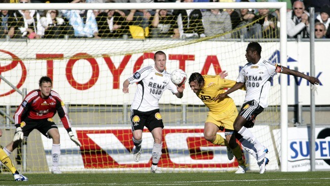 Rosenborg - Bodø/Glimt på Aspmyra (Foto: Stangeland, Robin/SCANPIX) Rosenborg - Bodø/Glimt på Aspmyra (Foto: Stangeland, Robin/SCANPIX)