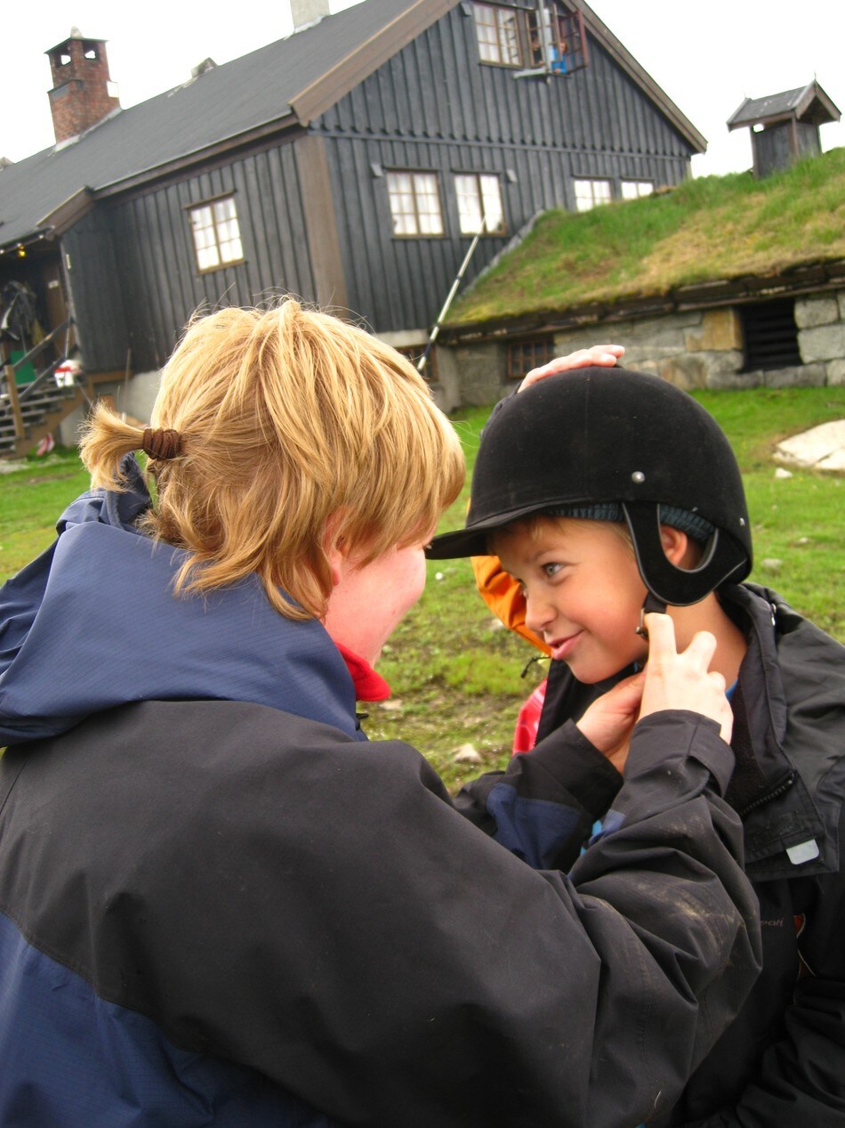 Klar for riding ved Sandhaug
