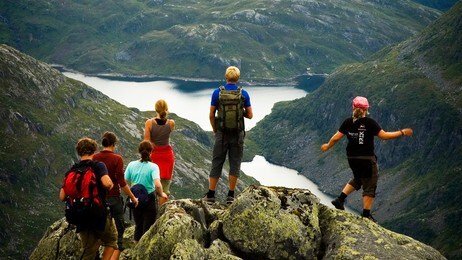 På fjelltur i Rosendal (Foto: hufse) På fjelltur i Rosendal (Foto: hufse)