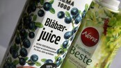 Blåbærjuice nesten uten blåbær (Foto: Kim Jansson/NRK)