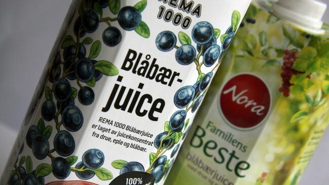 Blåbærjuice nesten uten blåbær (Foto: Kim Jansson/NRK) Blåbærjuice nesten uten blåbær (Foto: Kim Jansson/NRK)