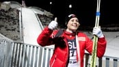 Anette Sagen etter hoppet i nye Holmenkollen