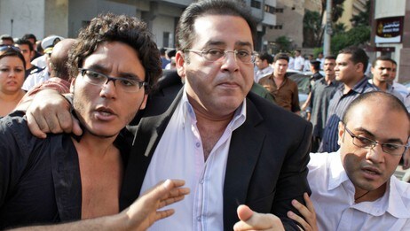 Ayman Nour og Noor Ayman (Foto: Ben Curtis/Ap) Ayman Nour og Noor Ayman (Foto: Ben Curtis/Ap)