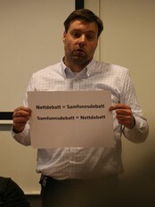 Anders Brenna i 'Stopp Datalagringsdirektivet' (Foto: Gaute Zakariassen) Anders Brenna i 'Stopp Datalagringsdirektivet' (Foto: Gaute Zakariassen)