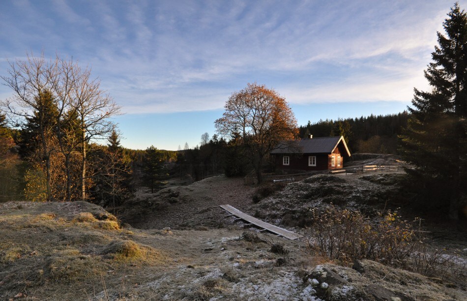Strøken sein oktoberdag ved Øvresaga