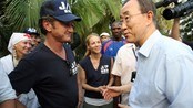 Sean Penn og Ban Ki-moon (Foto: Sophia Paris/Scanpix/AFP)
