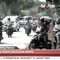 Bilde fra indonesisk TV viser innbyggere i Banda Aceh som flykter mot høydeb. Bilde fra indonesisk TV viser innbyggere i Banda Aceh som flykter mot høydeb.