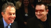 Tony Blair og Bono  (Foto: Michael Probst /AP)