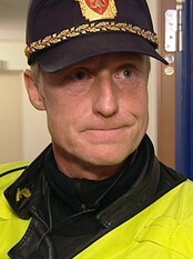 Tom Mathisen, politibetjent i Utrykningspolitiet (Foto: Per Onsheim/NRK) Tom Mathisen, politibetjent i Utrykningspolitiet (Foto: Per Onsheim/NRK)