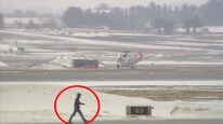 Video Mann tok seg inn på Stavanger lufthavn (Foto: Nyhetsspiller)