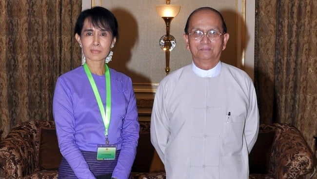Myanmar: Suu Kyi Aung San Suu Kyi, Thein Sein (Ap) Myanmar: Suu Kyi Aung San Suu Kyi, Thein Sein (Ap)