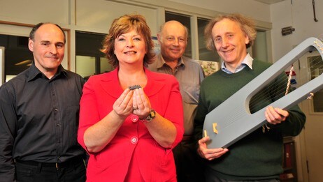 Steve Birch, Fiona Hyslop, John Purser og Graeme Lawson (Historic Scotland) Steve Birch, Fiona Hyslop, John Purser og Graeme Lawson (Historic Scotland)
