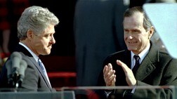 Bill Clinton og George Bush (Foto: Gary Hershorn/SCANPIX) Bill Clinton og George Bush (Foto: Gary Hershorn/SCANPIX)
