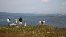 Utsikt frå Ryvarden fyr i Sveio (Foto: Arvid Børretzen)