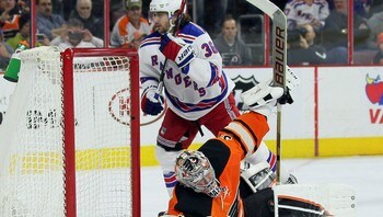  Rangers Flyers Hockey Steve Mason, Mats Zuccarello 