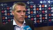 Tor Ole Skullerud:- Jeg er litt skuffa - Tor Ole skullerud var svært skuffet over førsteomgangen, men syntes laget jobbet bedre ut i kampen. Reporter: Marius Skjelbæk