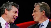 Gordon Brown og Tony Blair (Foto: CARL DE SOUZA/AFP)