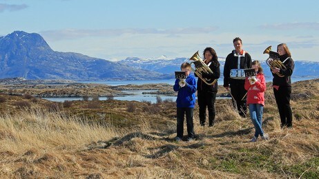 Norges minste skolekorps (Foto: Håvard Karlsen/NRK) Norges minste skolekorps (Foto: Håvard Karlsen/NRK)