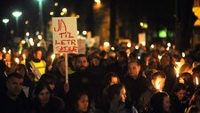 Demonstrasjon mot skolekutt i Fredrikstad (Patrik Eian Fjelstad) Demonstrasjon mot skolekutt i Fredrikstad (Patrik Eian Fjelstad)