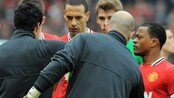 Evra og Suarez i klinsj før storoppgjøret