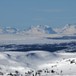 Utsyn fra Rauddalsfjellet. Jotunheimen i bakgrunnen