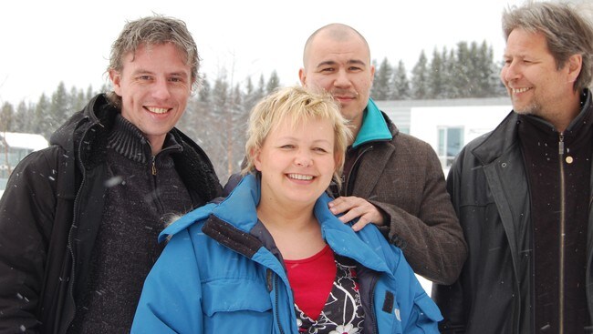 Kåre Johannes Inderberg, Anne Mari Svendsen, Gunnar Hammer og Hans Børge Hartvigsen (Foto: Kevin Karlsen Nordnes/NRK) Kåre Johannes Inderberg, Anne Mari Svendsen, Gunnar Hammer og Hans Børge Hartvigsen (Foto: Kevin Karlsen Nordnes/NRK)