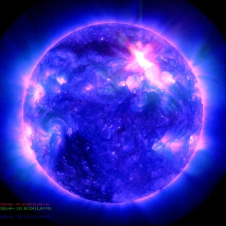 Utbrudd på sola  (Foto: SDO/NASA)