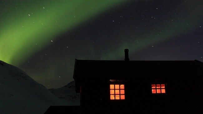 Nordlys over Sorjus (Foto: Roy White/NRK)