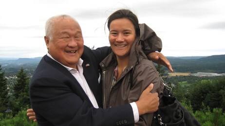 Chul Ho Lee og Irina Lee (Foto: Else Karine Archer/NRK)