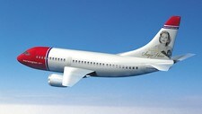 Norwegian-fly med Sonja Henie på flyhalen (Foto: Norwegian Air Shuttle)