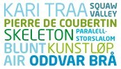 OL i navn og tall - vinter OL i navn og tall - vinter