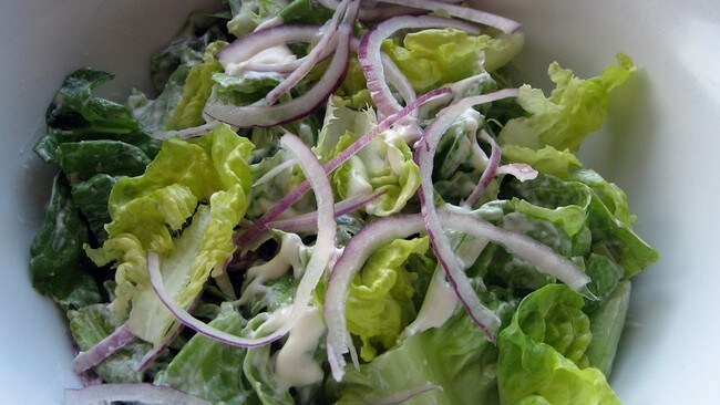 Kremet hjertesalat (Foto: Siri Bjelland Berven/NRK) Kremet hjertesalat (Foto: Siri Bjelland Berven/NRK)
