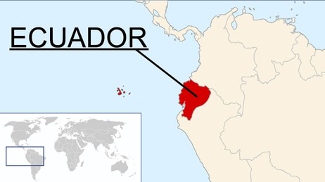 Ecuador - kart (Foto: Wikipedia/NRK) Ecuador - kart (Foto: Wikipedia/NRK)