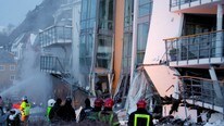Sammenrast boligblokk Ålesund (Foto: Ekornesvåg, Svein/SCANPIX)