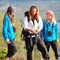 PÅ TUR: Catharina Skogstad og døtrene Julie og Thea har bodd i skogen siden i høst.