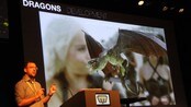 Arbeid med effekter til «Game of Thrones» - Sven Martin fra Pixomondo viste under Nordiske Mediedager i Bergen hvordan de arbeidet frem effektene i tv-serien Game of Thrones. 