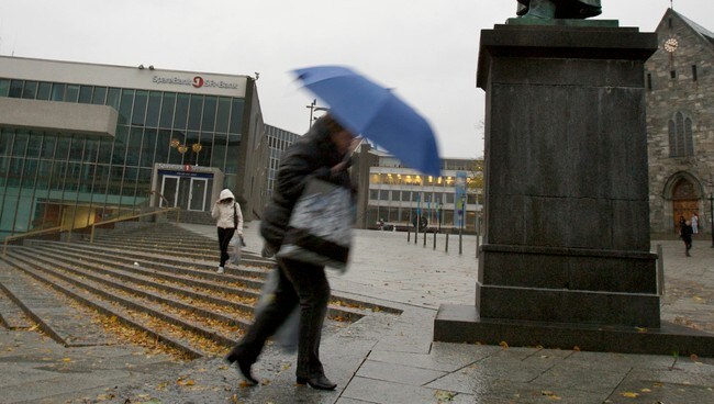 Uvær i Stavanger (Foto: Hansen, Alf Ove/SCANPIX)