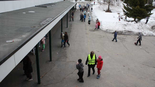 Stigeråsen skole (Foto: Anne Lognvik/NRK) Stigeråsen skole (Foto: Anne Lognvik/NRK)