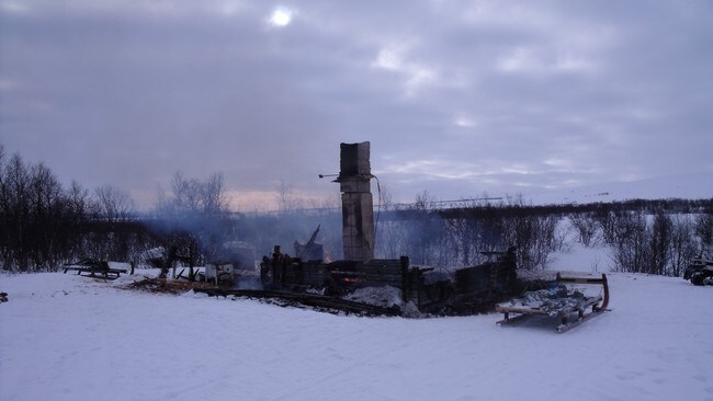 Hyttebrann (Foto: Politiet) Hyttebrann (Foto: Politiet)