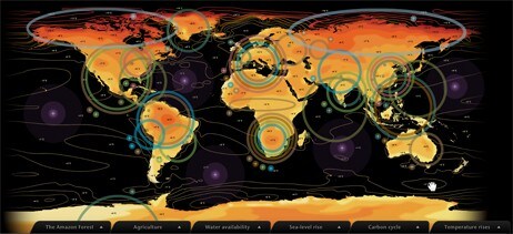 Effekt av global temperaturøkning på 4 grader (Foto: Met Office)