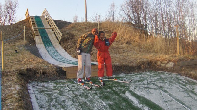 Hoppbakken i Bø (Foto: Hilde Klaussen, Steine skole)