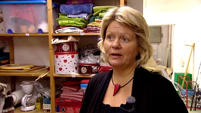 Lise Ødegård ved Barnas stasjon i Fredrikstad (Foto: Jan Kenneth Bråten/NRK)