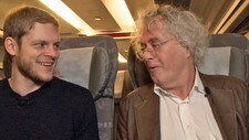 Hans Olav Brenner og Dag Solstad (Foto: Helge Krabye/NRK)