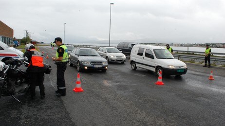 Politikontroll (Foto: Jan Riise Pedersen/NRK)