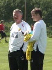 Ole Gunnar Solskjær og Alex Ferguson (NRK) Ole Gunnar Solskjær og Alex Ferguson (NRK)